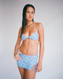 Image of Gobita Mini Skirt in Bohemian Botanical Blue