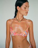 Image of Laufey Bikini Top in Flower Orange