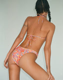 Image of Farida Bikini Bottom in Flower Orange