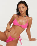 image of Leyna Bikini Bottom in Hot Pink