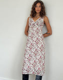 Image of Lavisha Midi Dress in Vintage Bloom Ivory