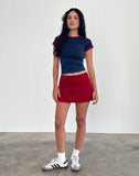 Image of Lavonne Mini Skirt in Red