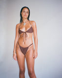 Image of Lawa Bikini Top in Coconut Brown