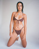 Image of Voltera Bikini Bottom in Coconut Brown