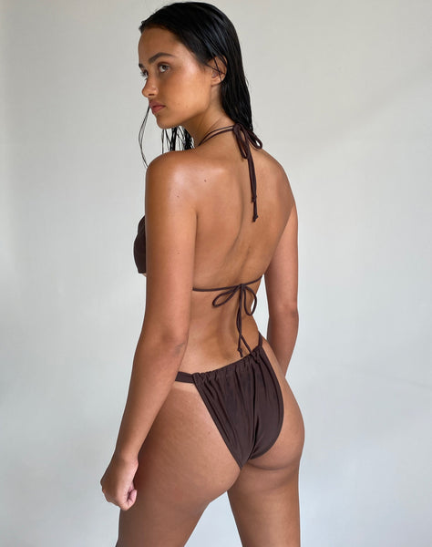 Image of Lawa Bikini Top in Coconut Brown