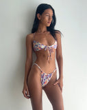 Image of Lawa Bikini Top in Multi Bright Floral