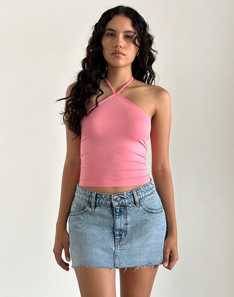 Image of Layti Halterneck Top in Pink