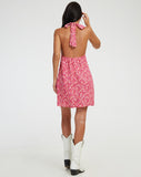 image of Leana Mini Dress in Ditsy Floral Pink