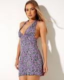 Image of Leana Mini Dress in Lilac Blossom