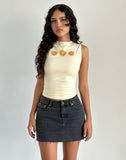 Image of Leen Tank Top in Buttermilk Oranges