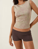 Image of Eunia Micro Shorts in Deep Mahogany