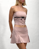 Image of ISTAKA SKIRT TAILORING BLUSH PINSTRIPE 2