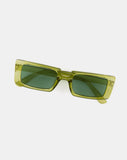 image of Lelia Rectangle Sunglasses in Green