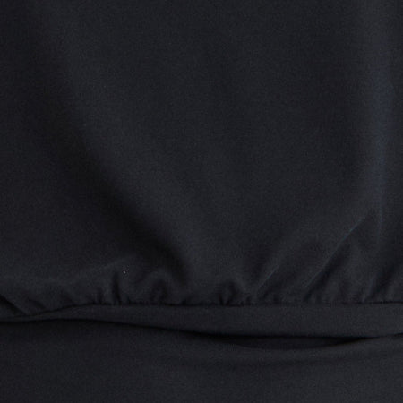 Leocadia Bandeau Top in Cupro Black