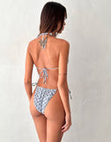 Image of Leyna Bikini Bottom in Floral Stripe