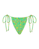 Image of Leyna Bikini Bottom in Green Floral