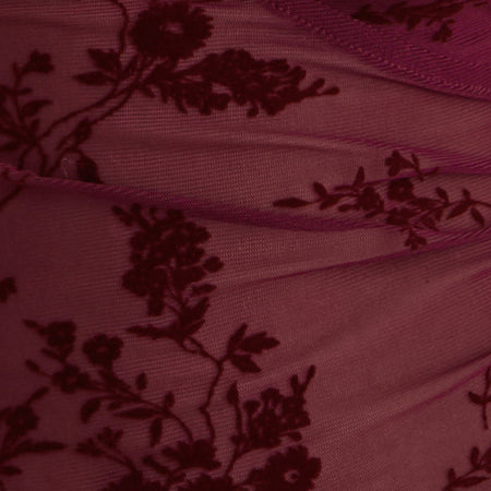Lihat Top in Botanical Flock Flower Maroon