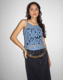 Image of Limu Crochet Top in Moonlight Blue