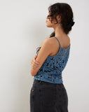 Image of Limu Crochet Top in Moonlight Blue