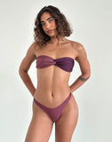 Image of Farida Bikini Bottom in Deep Mauve