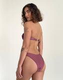 Image of Farida Bikini Bottom in Deep Mauve