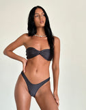 Image of Farida Bikini Bottom in Dark Grey