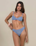 Image of Sarpa Knicker in Floral Lace Blue