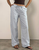 Image of Lirura Trouser in Mini Gingham Blue and Grey