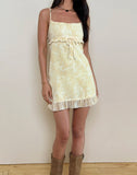 Image of Liuka Mini Dress in Smudge Floral Sand