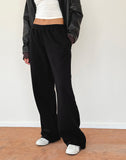 Image of Loose Jogger in Black with 'M' Embroidery