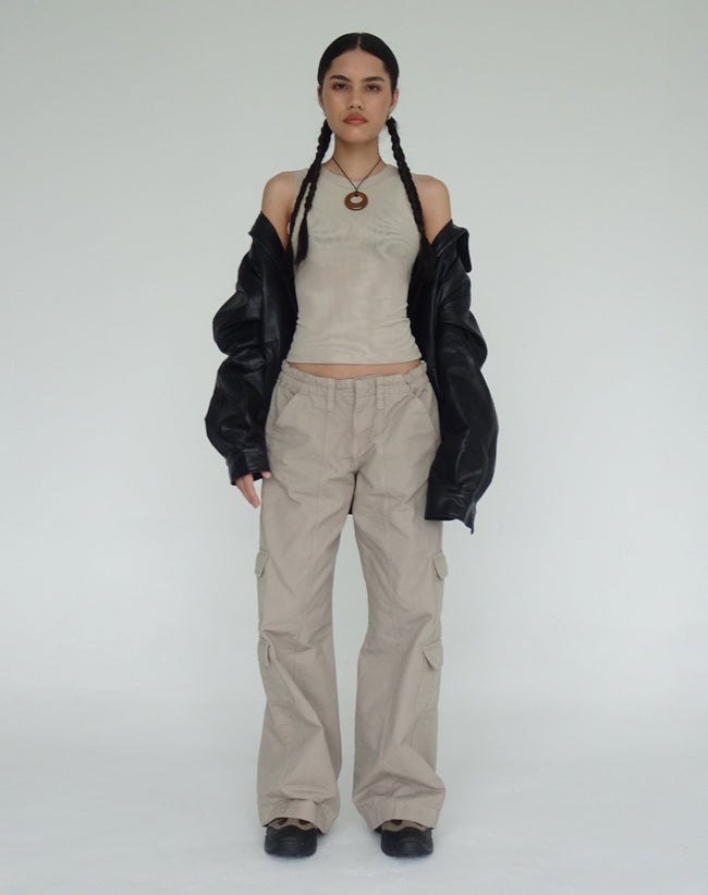 image of Lorde Vest Top in Mesh Neutral