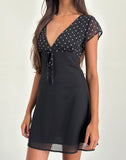 Image of Lovita Mini Dress in Basic Polka Black