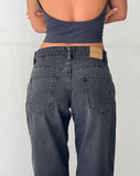 Image of Low Rise Parallel Jeans in Vintage Black