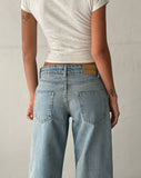 image of Low Rise Parallel Jeans in Vintage Bleach