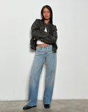 Image of Low Rise Parallel Jeans in Vintage Bleach