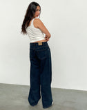 Image of Low Rise Roomy Jeans in Blue Ink