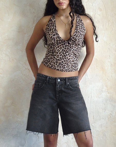 Eunia Short in Rar Leopard Sandstorm