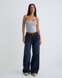 Image of Low Rise Roomy Jeans in Smokey Blue