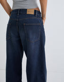 Image of Low Rise Roomy Jeans in Smokey Blue