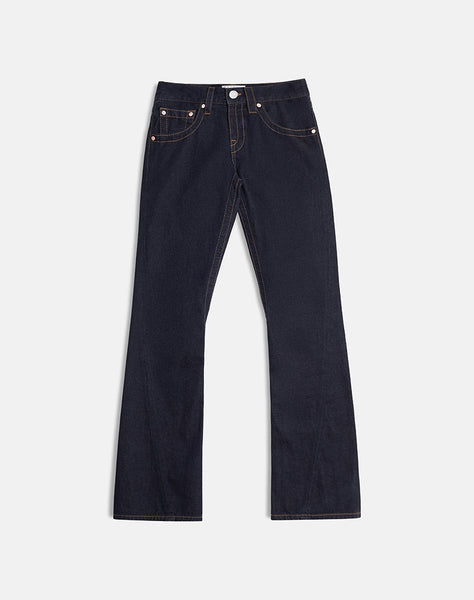 Image of Low Rise Twisted Seam Jeans in Rinse