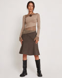 Image of Lucca Long Sleeve Top in Lace Natural