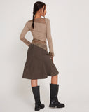 Image of Lucca Long Sleeve Top in Lace Natural