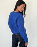 Image of Luciana Cardigan in Cobalt Blue