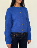 Image of Luciana Cardigan in Cobalt Blue