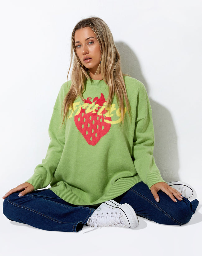 IMAGE OF Lulees Jumper in Lime Fruity