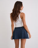 Image of Lupi Micro Skirt in Chambray Vintage Blue