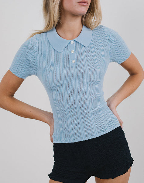 Image of Lynetta Top in Baby Blue