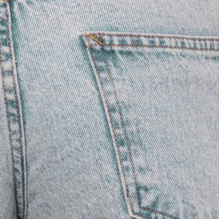 Low Rise Parallel Jeans in 80s Light Blue Wash