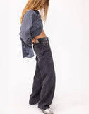 Image of Low Rise Parallel Jeans in Vintage Black