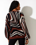 Image of Mably Jumper in Mega Ripple Brown